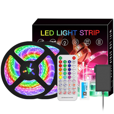 5050 RGB 현명한 주도하는 스트립은 10 미터 블루투스 APP OEM 제어를 밝힙니다