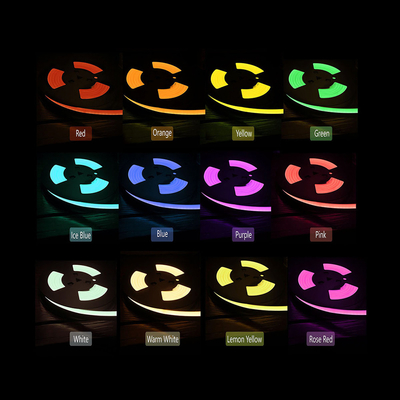 RGBW 12V LED 네온사인 플렉스 불빛, 결혼을 위한 LED 실리콘 네온사인 스트립 7 밀리미터 Ｘ 14 밀리미터