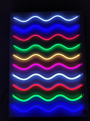 6 밀리미터 8 밀리미터 실리콘 LED 네온 광 로프 DC12V RGB 방수되 IP67