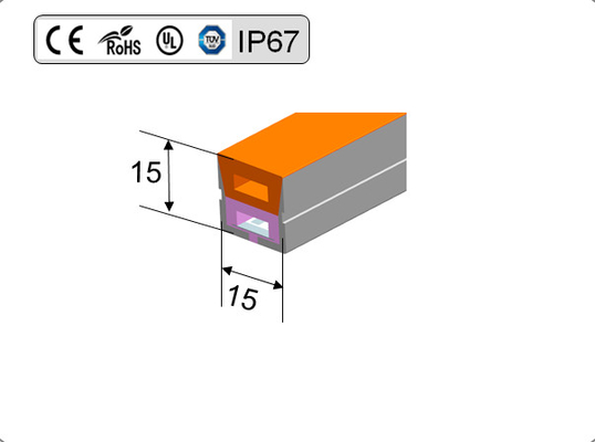SMD5050은 장식을 위해 방수된 네온사인 플렉스 불빛 12V 24V IP67을 이끌었습니다