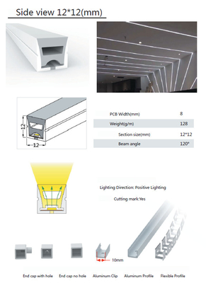 네온사인 LED 라이트 OEM ODM을 위한 탄력적 주도하는 실리콘 튜브 12×12mm
