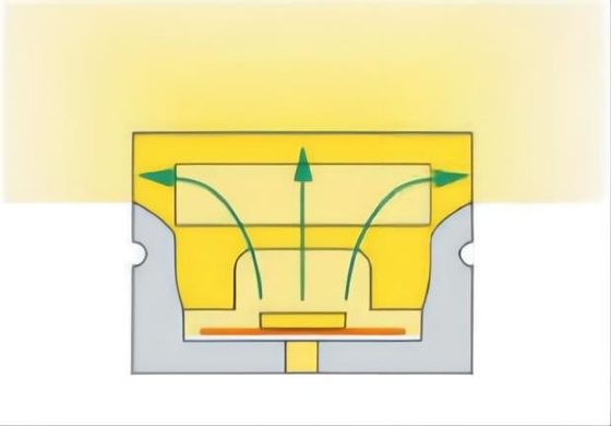 오목한 장착 led 실리콘 튜브 IP68 방수 우유빛 클리어 색상