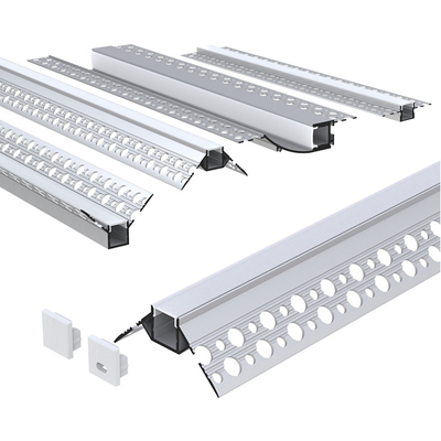 LED 단면도에 있는 은 색깔 석고, 옷장을 위한 알루미늄 LED 밀어남 단면도