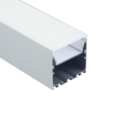 알루미늄 일시 중단 LED 프로필 79*77mm 방열판 하우징 은색