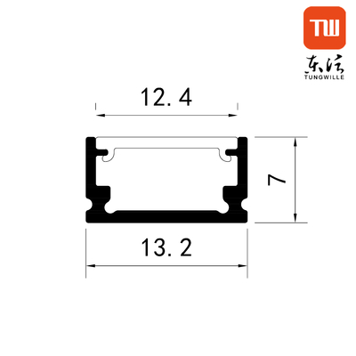 13x7mm 광 표면은 주도하는 스트립 프로필 주택 장식을 탑재했습니다