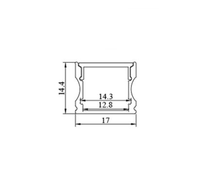 방열 채널은 의상 빛을 위한 알루미늄 압출 프로파일을 이끌었습니다