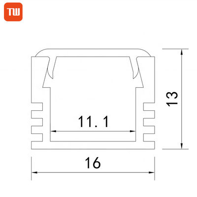 실내 알루미늄은 선 주도하는 조명을 위한 주도하는 스트립 프로필을 휴회를 명했습니다