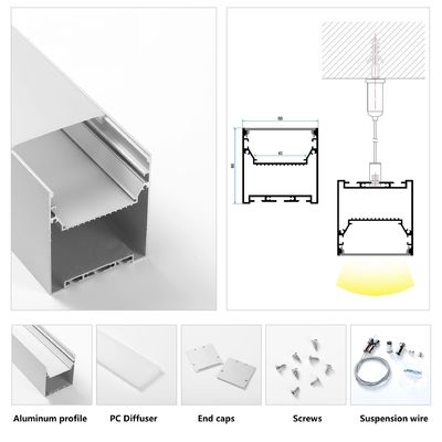 정착물을 밝히는 장식적 중단 주도하는 스트립 프로파일 벽 설치