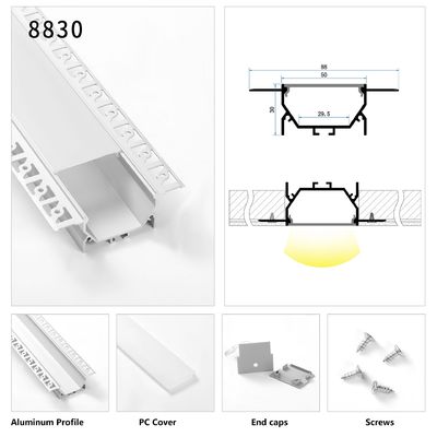 석고 트림리스는 알루미늄 주도하는 채널 실링 장착대 선형 광을 휴회를 명했습니다