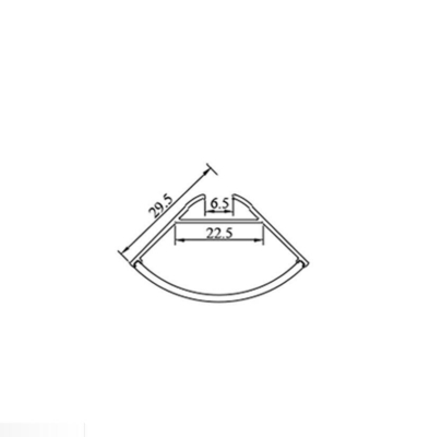 30x30mm Ｖ 형태 코너 알루미늄은 장식적 led 라이트닝을 위한 프로필을 이끌었습니다