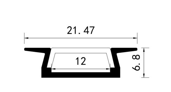 주도하는 스트립 알루미늄 프로파일 벽걸이용에서 장식적 내각 오목한 석고