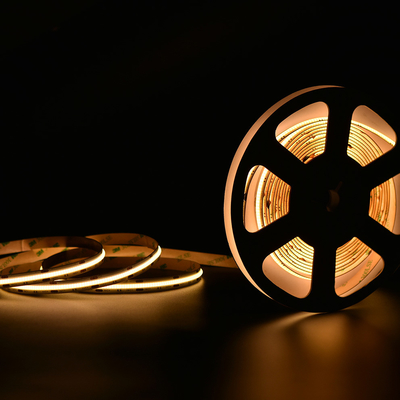 8 밀리미터 폭 COB LED 스트립, 3000k 온백색 LED 스트립 DC 12 볼트