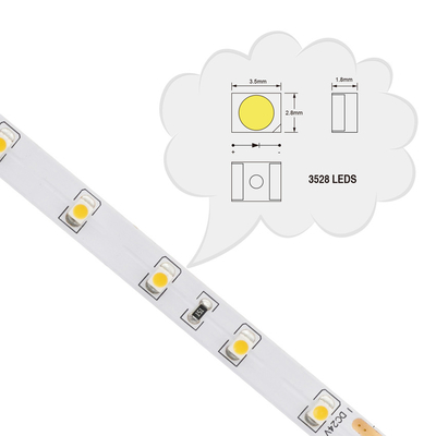 주도한 높은 CRI95 3528 SMD는 사무실 건물을 위해 60LEDs 120LEDs 240LEDs를 벗깁니다