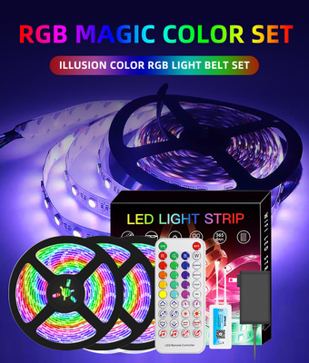 5050 RGB 현명한 주도하는 스트립은 10 미터 블루투스 APP OEM 제어를 밝힙니다