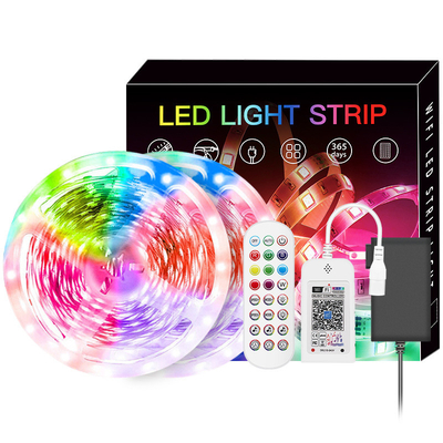 멀리 있는 IP20 시간 조절과 12V 5050 RGB 10 미터 LED 스트립 라이트