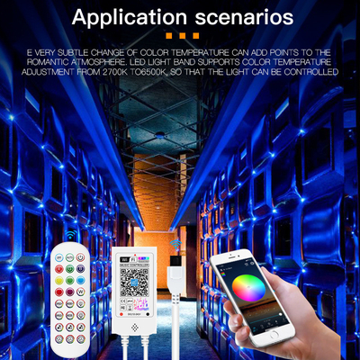 와이파이 APP 제어와 탄력적 12V 5m 5050 RGB LED 스트립 라이트