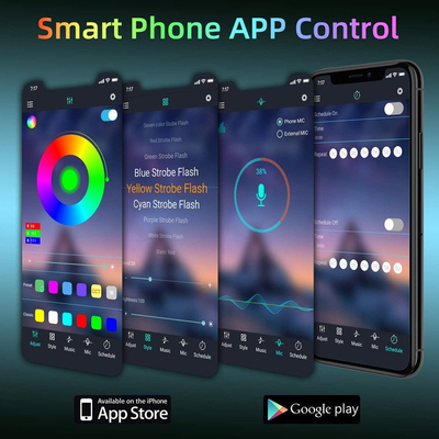 와이파이 APP 제어와 탄력적 12V 5m 5050 RGB LED 스트립 라이트